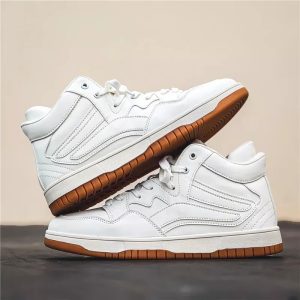 Men's High Top Sneakers Comfortable Non-Slip Basketball Casual Tennis Shoes