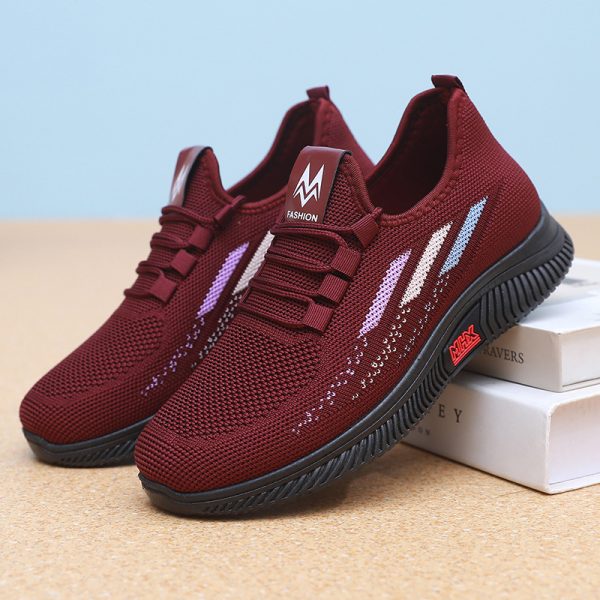 Retro Vintage Canvas Casual Shoes | Non-Slip Rubber Sole & Orthopedic Cushioning | Unisex Streetwear Sneakers for Urban Walking/College Campus - Beige/Red - Image 4
