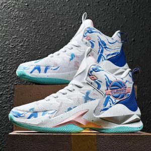 Basketball Shoes Breathable Cushioning Non-Slip Sports Unisex Training Sneakers