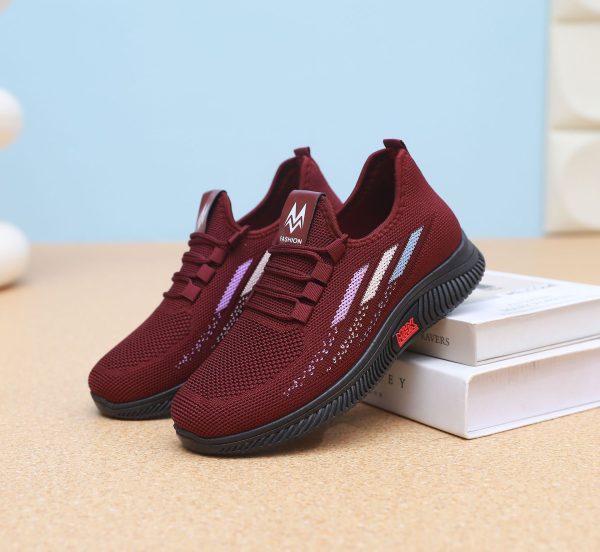 Retro Vintage Canvas Casual Shoes | Non-Slip Rubber Sole & Orthopedic Cushioning | Unisex Streetwear Sneakers for Urban Walking/College Campus - Beige/Red - Image 9